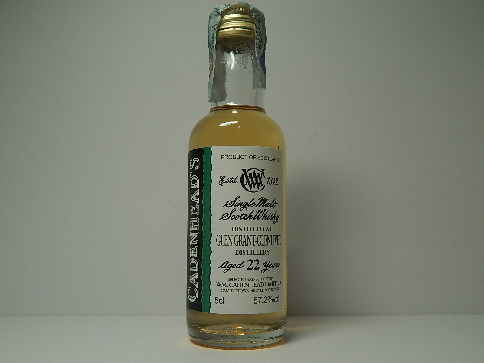 Glenlivet SMSW 22yo "Cadenhead´s" 5cl 57,2%vol